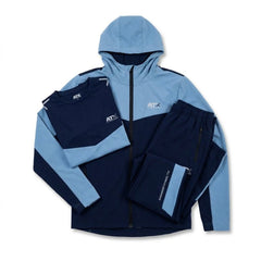 ATX Infant's 3 Piece Co Ord Set Blue/Navy Jacket, T-Shirt & Pants