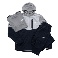 ATX Junior's 3 Piece Co Ord Set Grey/Black Jacket, T-Shirt & Pants