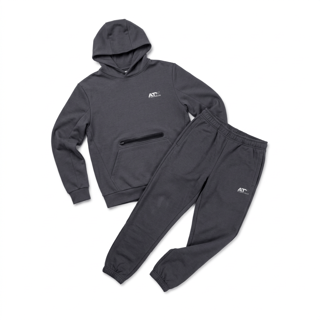 ATX Men's 2-Piece Co Ord Set Dark Grey Hoodie & Pant