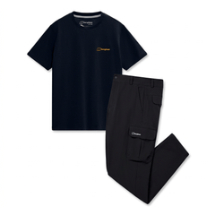 Berghaus Men's 2-Piece Co Ord Set Black T-Shirt & Pant