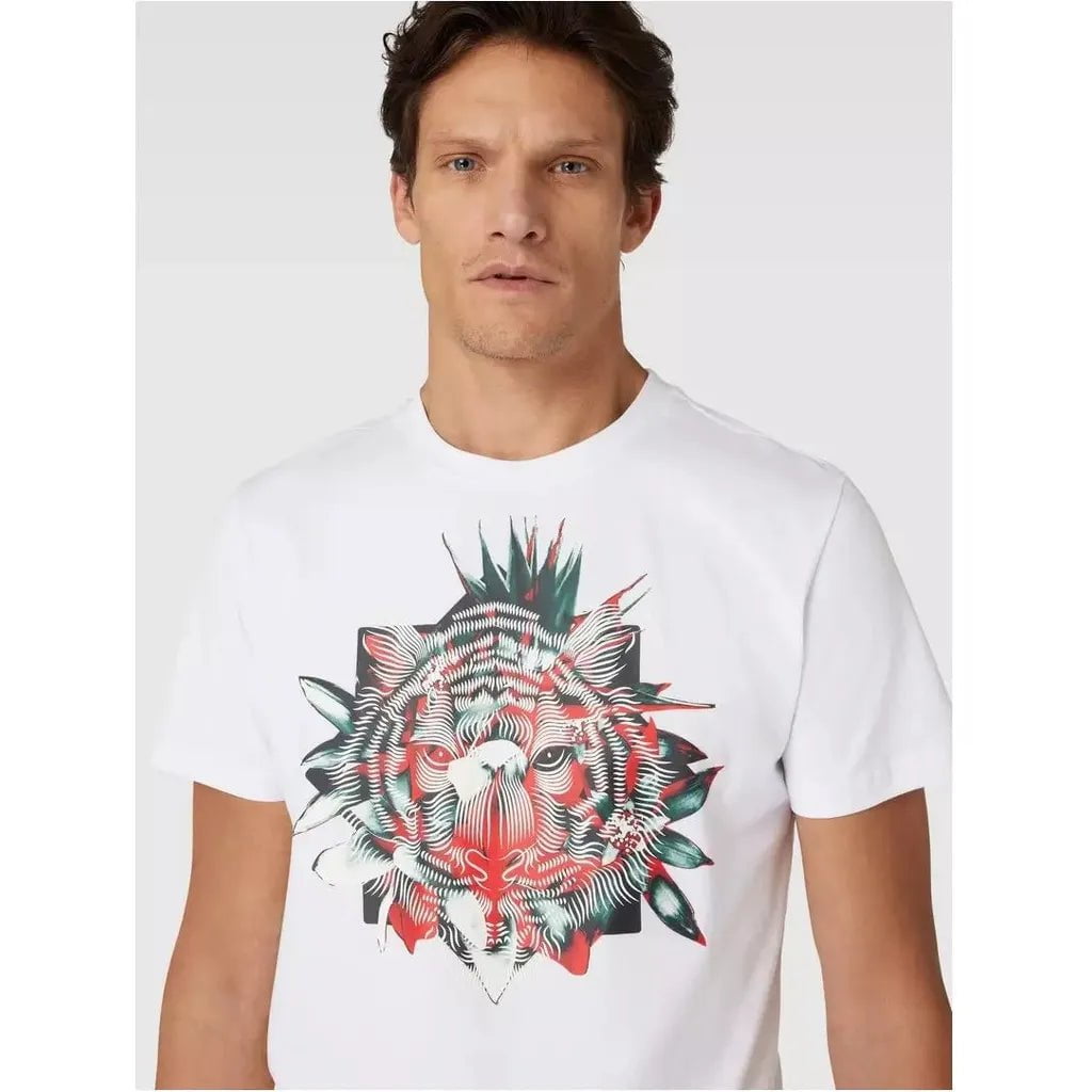 Antony Morato Tiger Leaf Print T-Shirt MenAlive & Dirty 