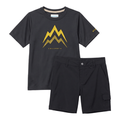 Columbia Infant's 2 Piece Co Ord Set Black T-Shirt & Shorts