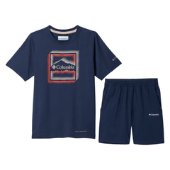 Columbia Infant's 2 Piece Co Ord Set Navy T-Shirt & Shorts