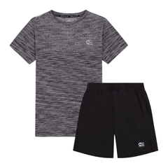 Cruyff Junior's 2 Piece Co Ord Set Black T-Shirt & Shorts