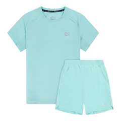 Cruyff Junior's 2 Piece Co Ord Set Mint T-Shirt & Shorts