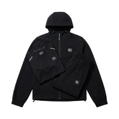 Cruyff Junior's 3 Piece Co Ord Set Black Jacket, T-Shirt & Shorts