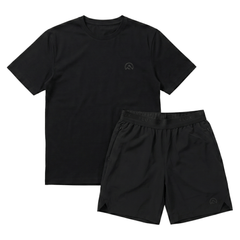 Flux Junior's 2-Piece Co-Ord Set – Black   (T-Shirt & Shorts)