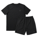 Flux Men's 2-Piece Co-Ord Set – Black   (T-Shirt & Shorts)