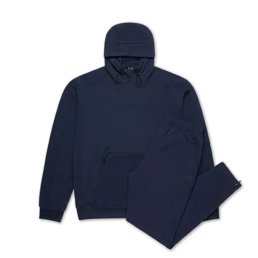 Flux Men's 2 Piece Co Ord Set Navy Hoodie & Pant