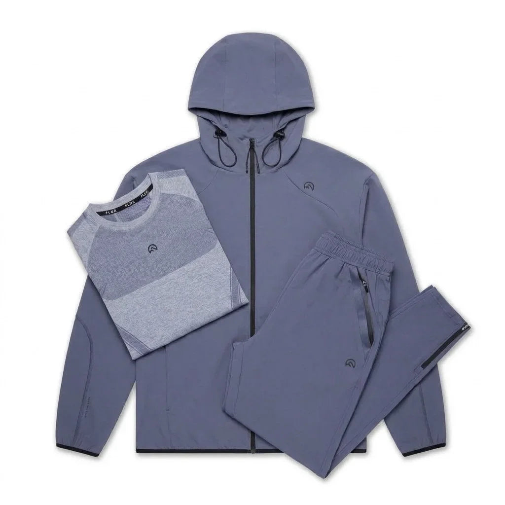 Flux Men's 3 Piece Co Ord Set Midnight Jacket, T-Shirt & Pant
