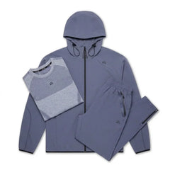 Flux Men's 3 Piece Co Ord Set Midnight Jacket, T-Shirt & Pant