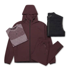Flux Men's 4 Piece Co Ord Set Grape Jacket, Gilet, T-Shirt & Pant