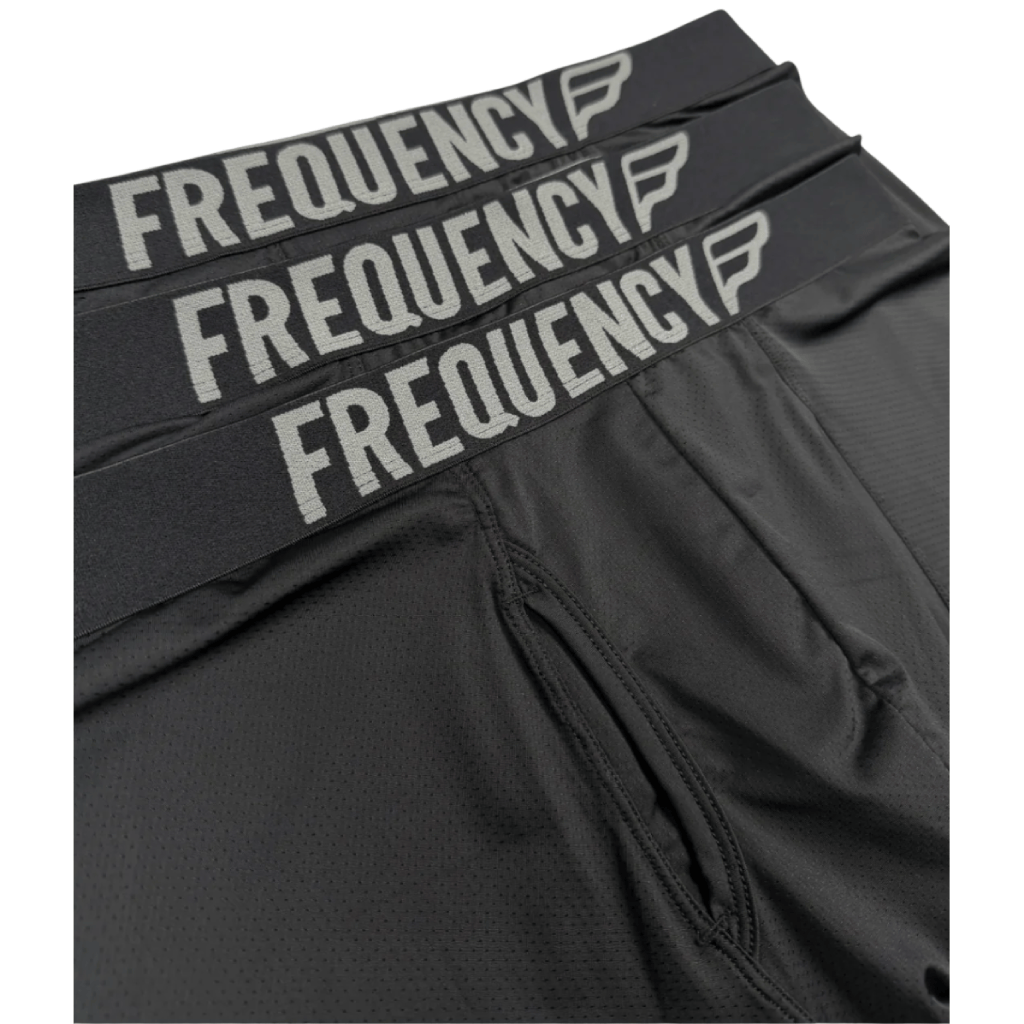 Frequency 3 Pack Black Mesh Boxers Men