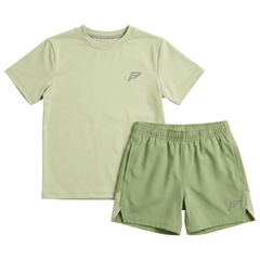 Frequency Infant's 2-Piece Co-Ord Set – Pastel Green   (T-Shirt & Shorts)