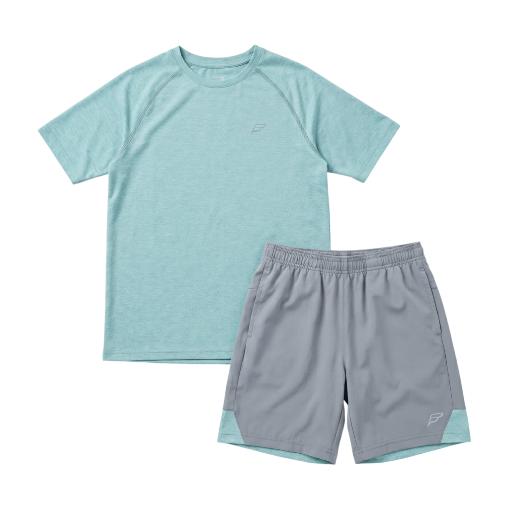 Frequency Junior's 2 Piece Co Ord Set Blue T-Shirt & Shorts