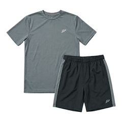 Frequency Junior's 2 Piece Co Ord Set Grey T-Shirt & Shorts