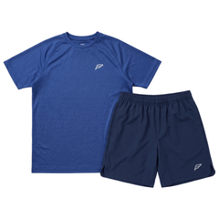 Frequency Junior's 2 Piece Co Ord Set Navy T-Shirt & Shorts