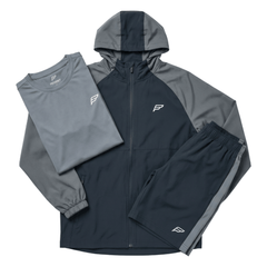 Frequency Junior's 3 Piece Co Ord Set Grey Jacket, T-Shirt & Shorts