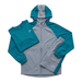 Frequency Junior 3 Piece Co Ord Set Turquoise Jacket, T-Shirt & Shorts, sporty activewear for kids.