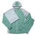 Frequency Men's 3 Piece Co Ord Set Green/Grey Jacket, T-Shirt & Shorts