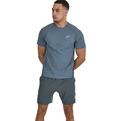 Frequency Men's 2 Piece Co Ord Set Slate Grey/Grey T-Shirt & Shorts