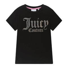 Juicy Couture Diamante Fitted Tee Junior