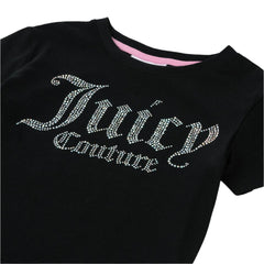 Juicy Couture Diamante Fitted Tee Junior