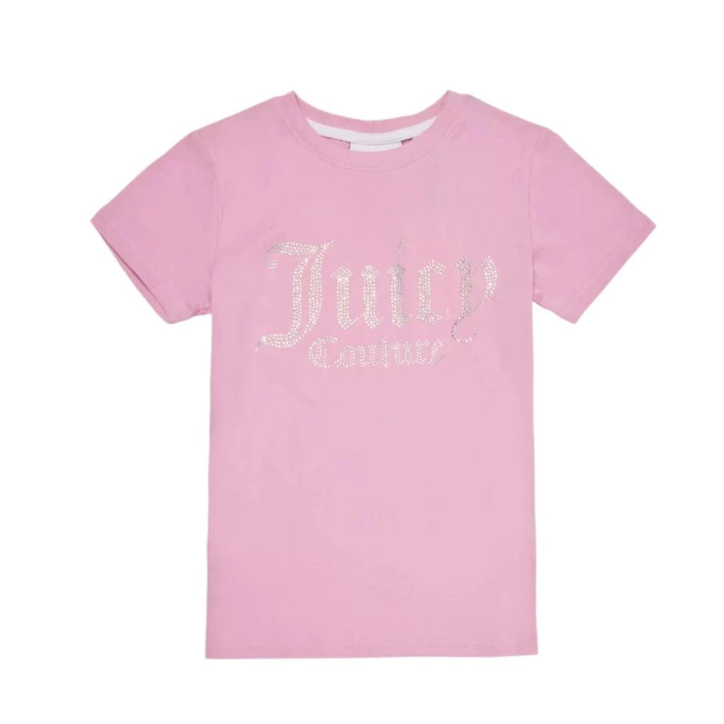 Juicy Couture Diamante Fitted Tee Junior