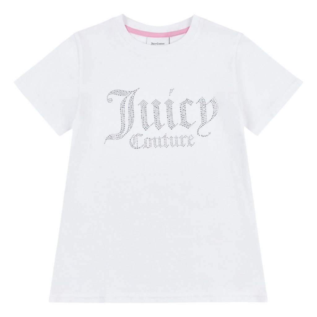 Juicy Couture Diamante Fitted Tee Junior