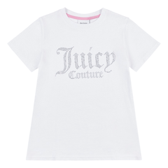 Juicy Couture Diamante Fitted Tee Junior