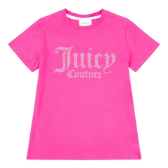 Juicy Couture Diamante Fitted Tee Junior