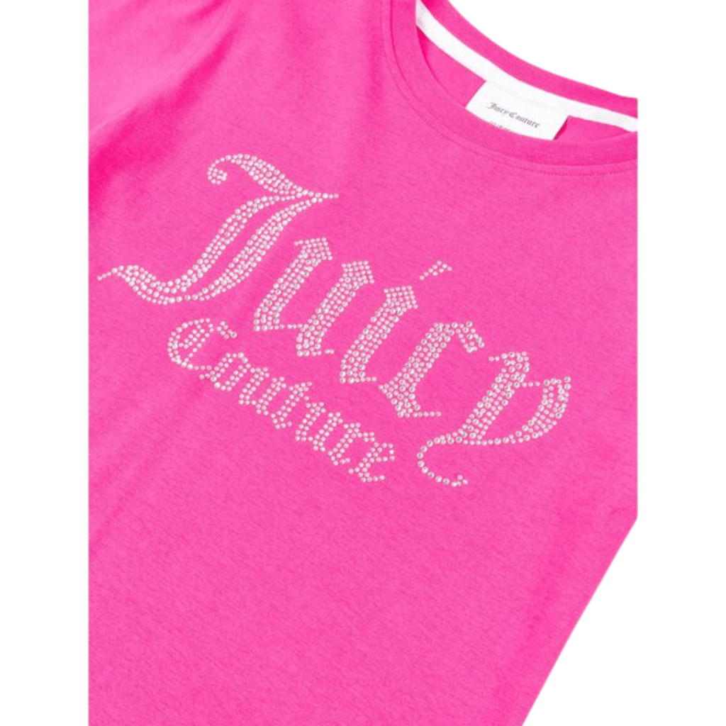 Juicy Couture Diamante Fitted Tee Junior