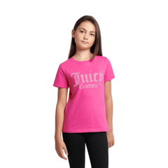 Juicy Couture Diamante Fitted Tee Junior
