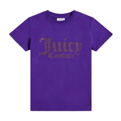 Juicy Couture Diamante Fitted Tee Junior