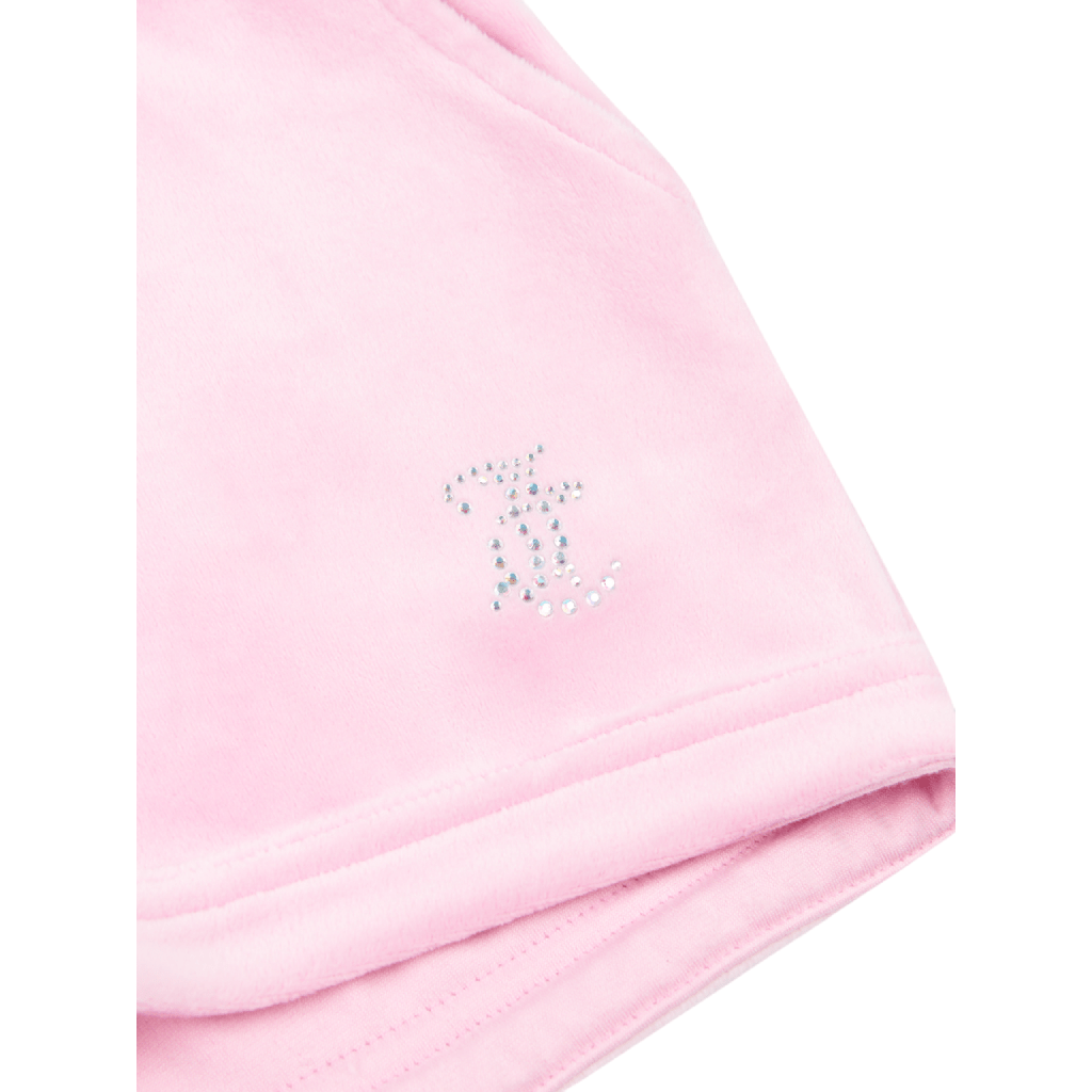 Juicy Couture Diamante Velour Short Junior