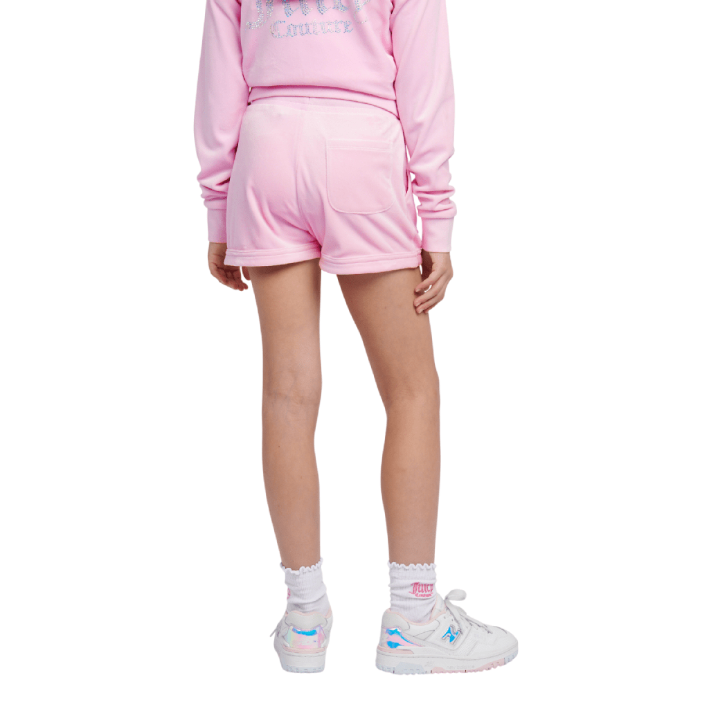 Juicy Couture Diamante Velour Short Junior
