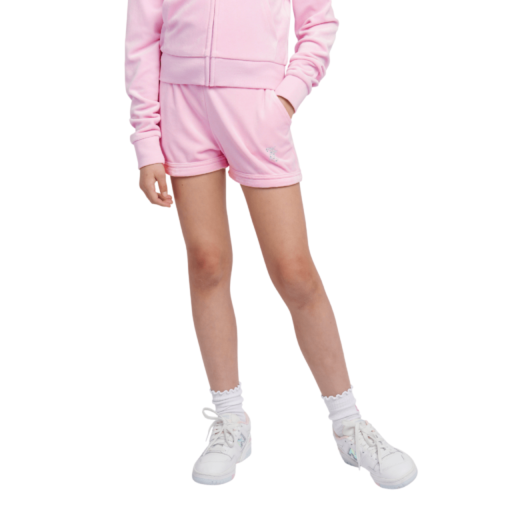 Juicy Couture Diamante Velour Short Junior