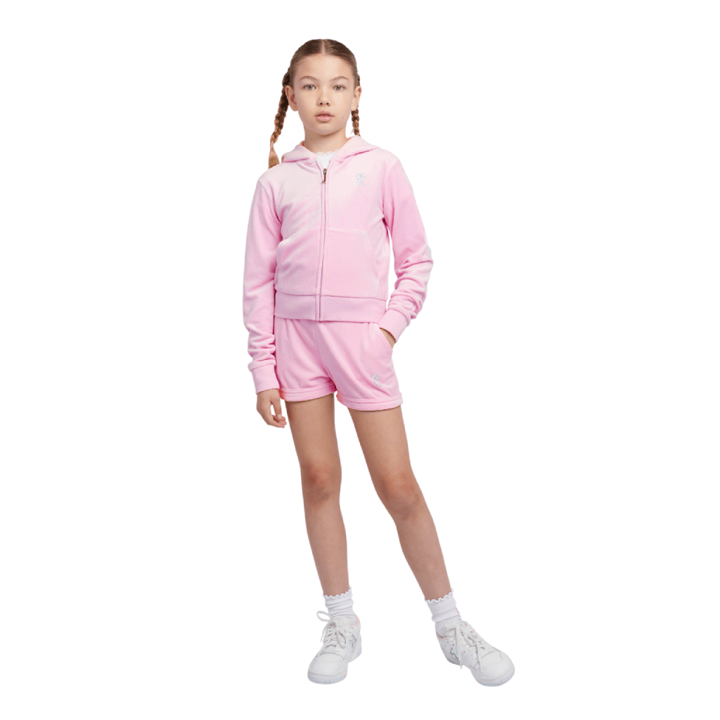 Juicy Couture Diamante Velour Short Junior