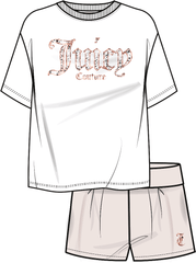 Juicy Couture Oversized Tee/Short Set Junior