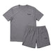 Lupa Junior's 2 Piece Co Ord Set Mid Grey T-Shirt & Shorts