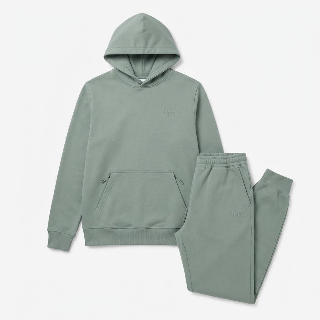 Lupa Junior's 2 Piece Co Ord Set Olive Hoodie & Pants