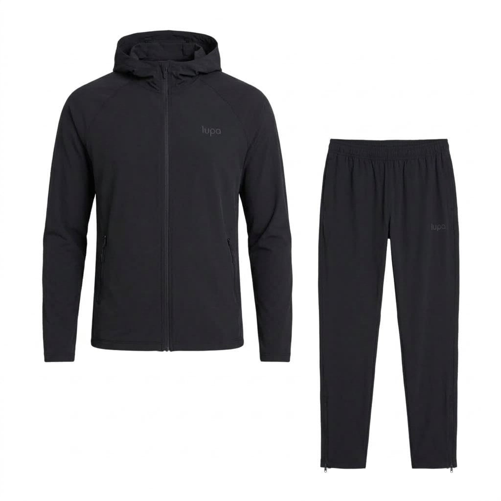 Lupa Men's 2 Piece Co Ord Set Black Top & Pant