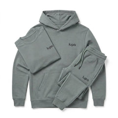 Lupa Men's 3 Piece Co Ord Set Olive Hoodie, T-Shirt & Pant