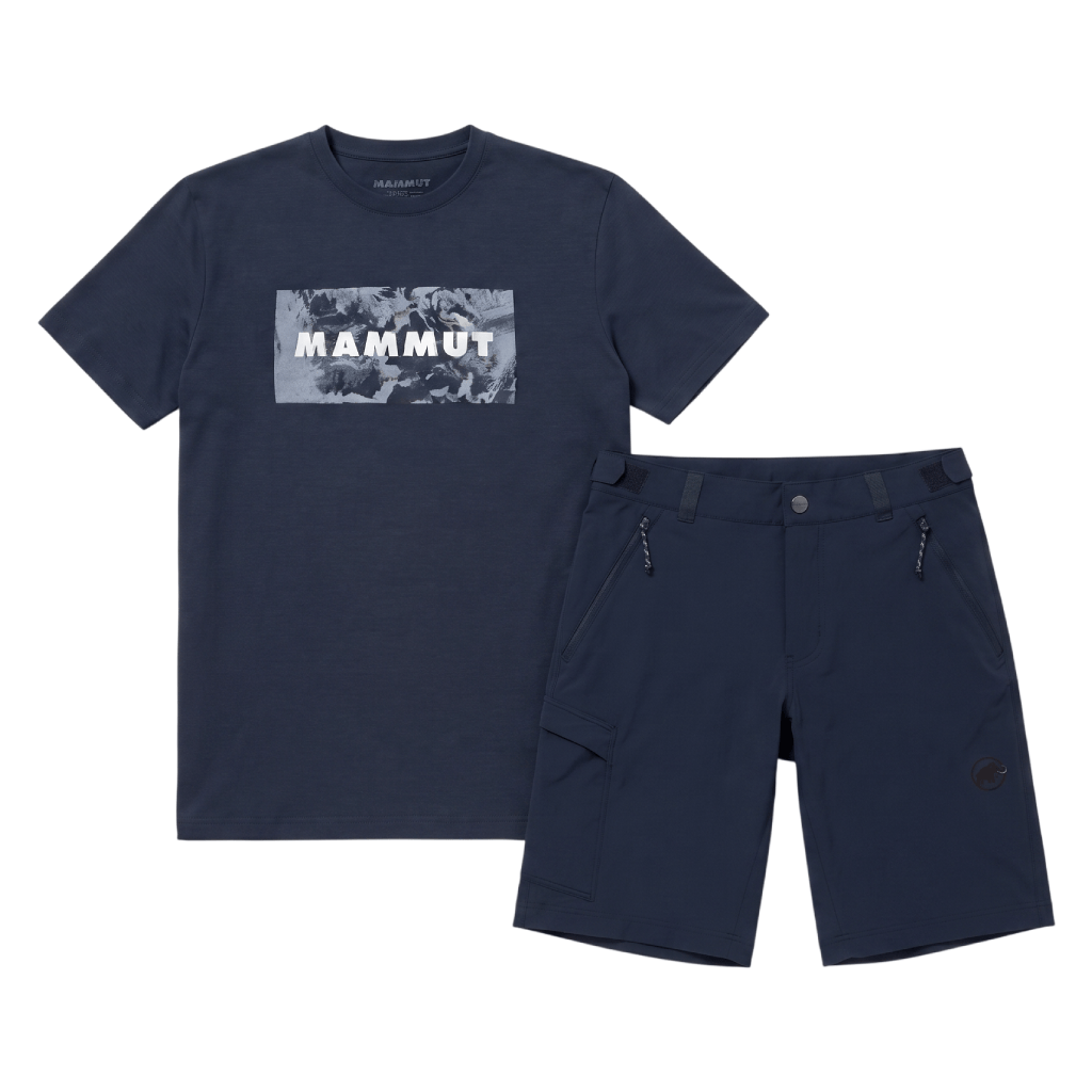 Mammut Men's 2 Piece Co Ord Set Navy T-Shirt & Shorts