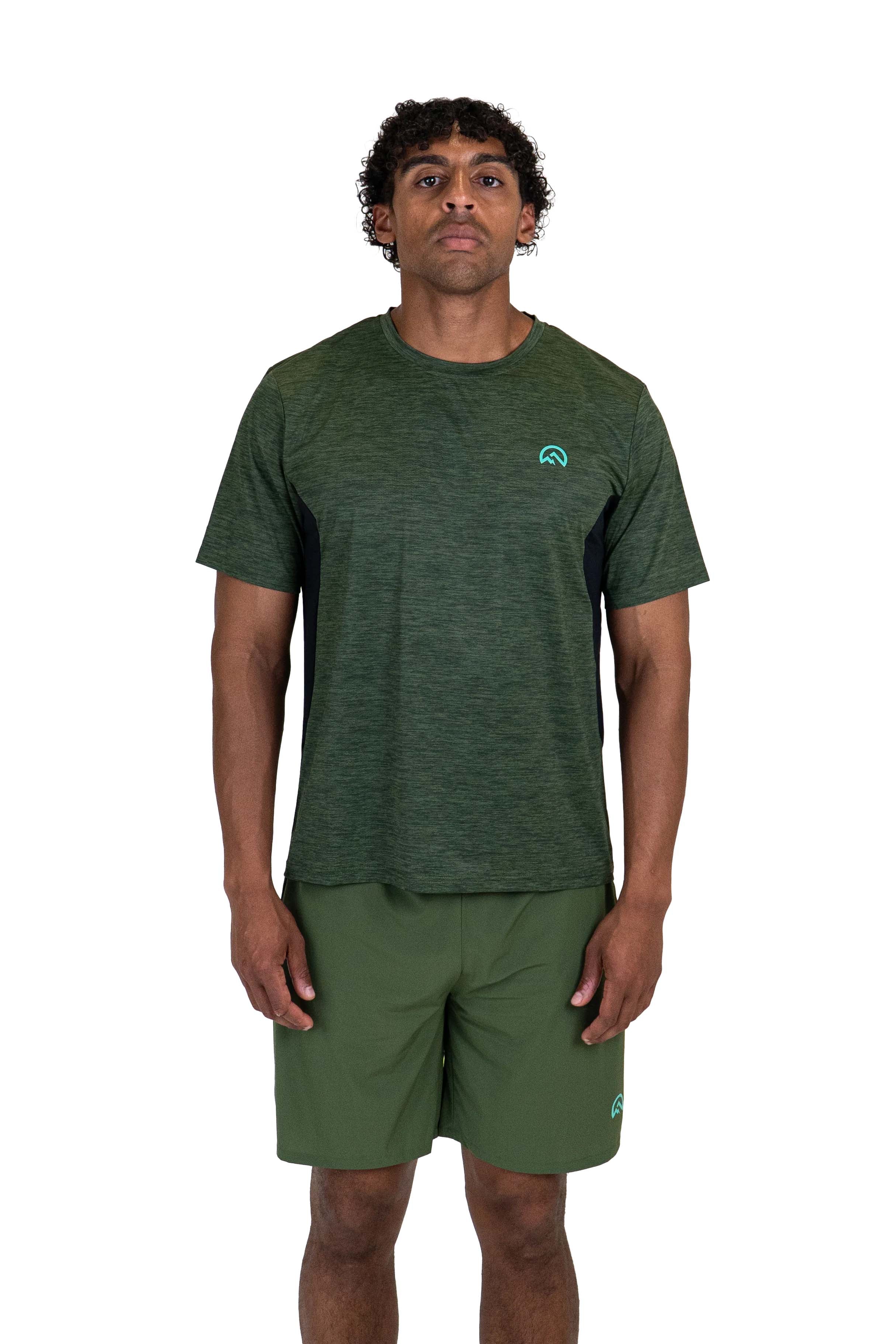 Flux Marl Panel T-Shirt Men T Shirts Flux Activewear