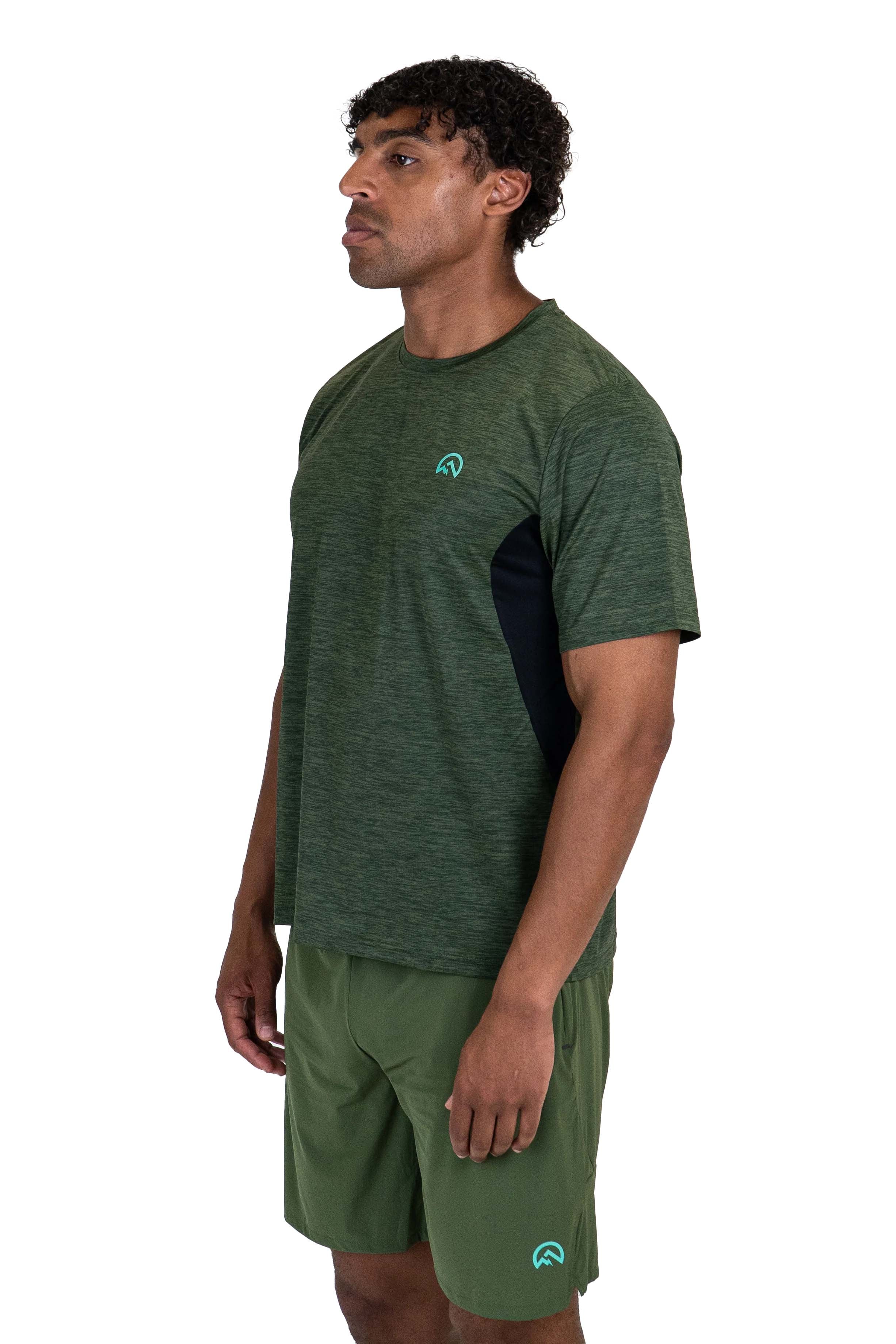 Flux Marl Panel T-Shirt Men T Shirts Flux Activewear