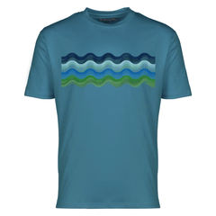 Moda Bandidos Men's 2-Piece Co-Ord Set – Deep Teal/Blue/Green   (T-Shirt & Shorts)