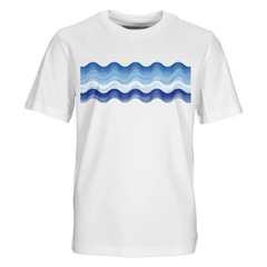 Moda Bandidos Junior's 2-Piece Co-Ord Set – White/Blue/Light Blue   (T-Shirt & Shorts)