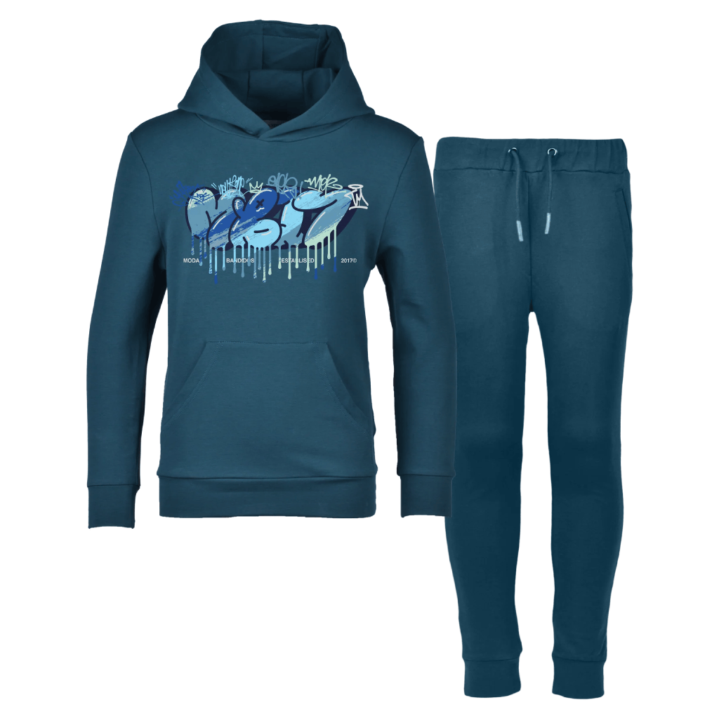 Moda Bandidos Graffiti Blue Tracksuit Junior