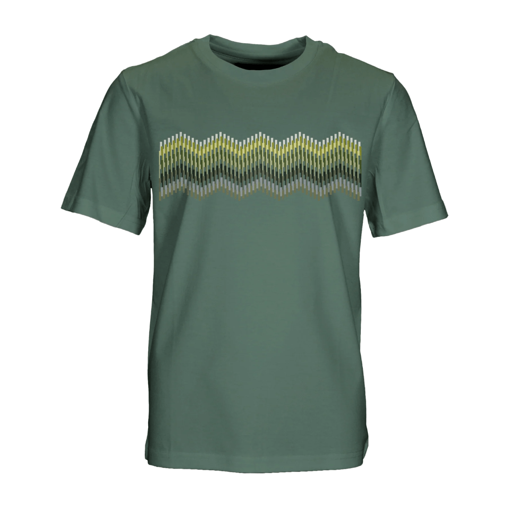 Moda Bandidos Line Zig Green Bar T-Shirt Junior